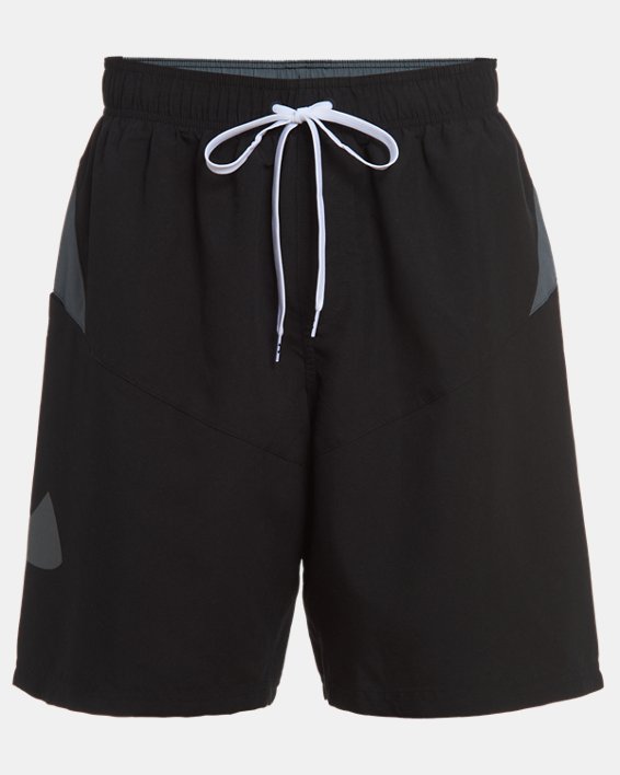 Men's UA Point Breeze Colorblock Volley Shorts, Black, pdpMainDesktop image number 3
